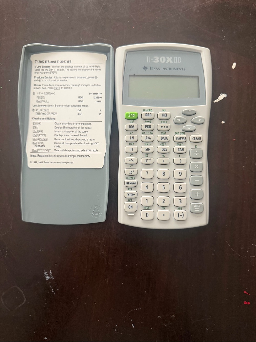Texas Instruments Matte Gray Calculator Cover - Picture 2 of 3